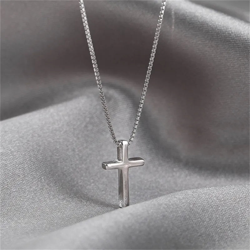 2024 Vintage Cross Pendant Necklace - Y2K Aesthetic Jewelry for Coquette & Grunge Styles