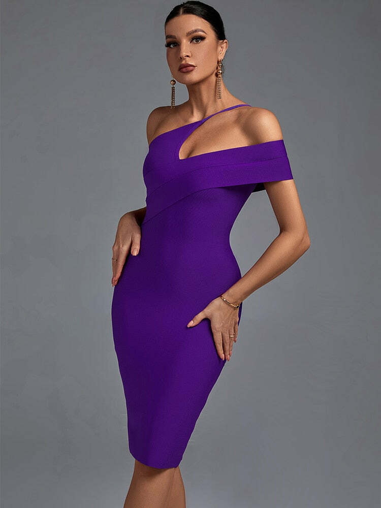 2024 Y2K Aesthetic Bodycon Cutout Dress - Sexy Summer Club Outfit for Trendy Vibes