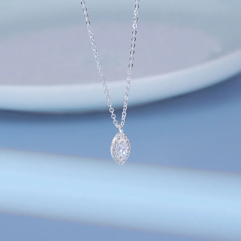 2024 Y2K Water Drop Sterling Silver Necklace - Coquette Aesthetic Jewelry for Cute Outfits