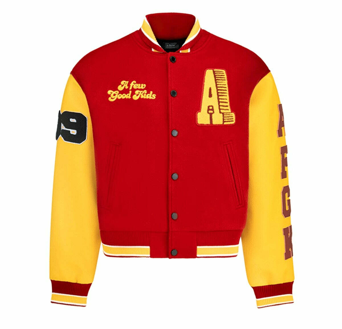 AFGK Red Varsity Jacket - Y2K Fashion Meets Coquette Aesthetic for Trendy Outfits