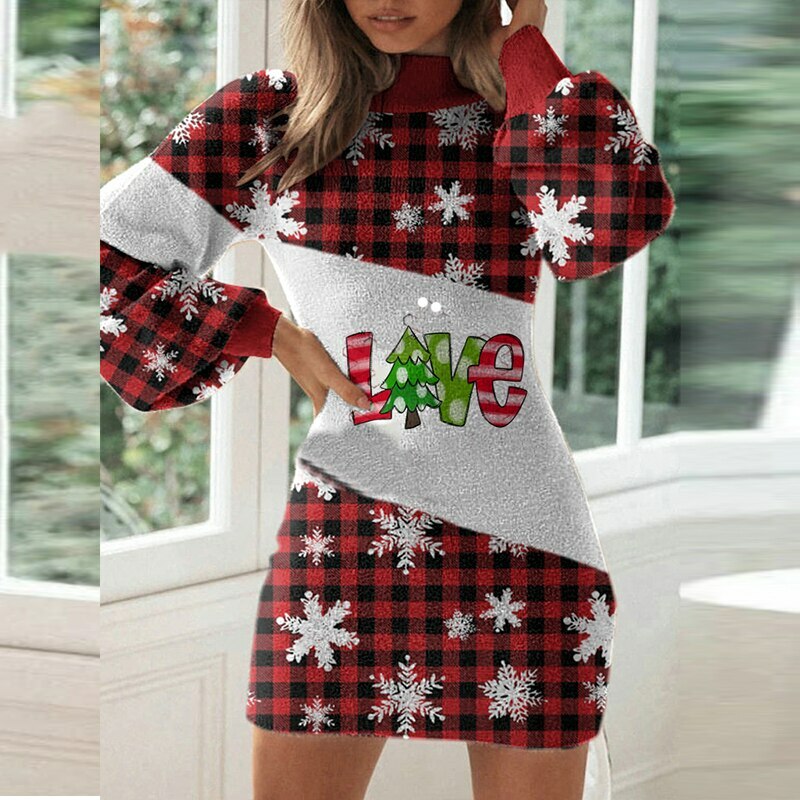 Chic Y2K Bowknot Mini Dress with Lantern Sleeves for Elegant Holiday Parties