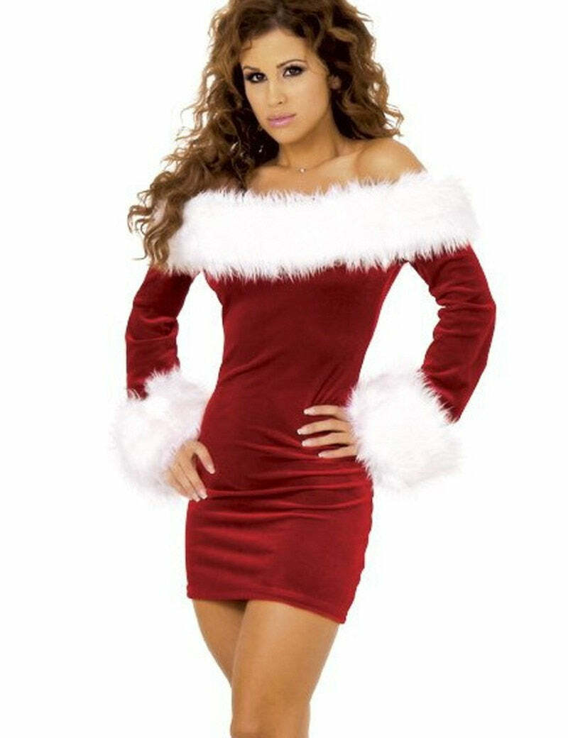 Chic Y2K Red Christmas Dress - Sexy Holiday Outfit with Coquette & Grunge Aesthetic