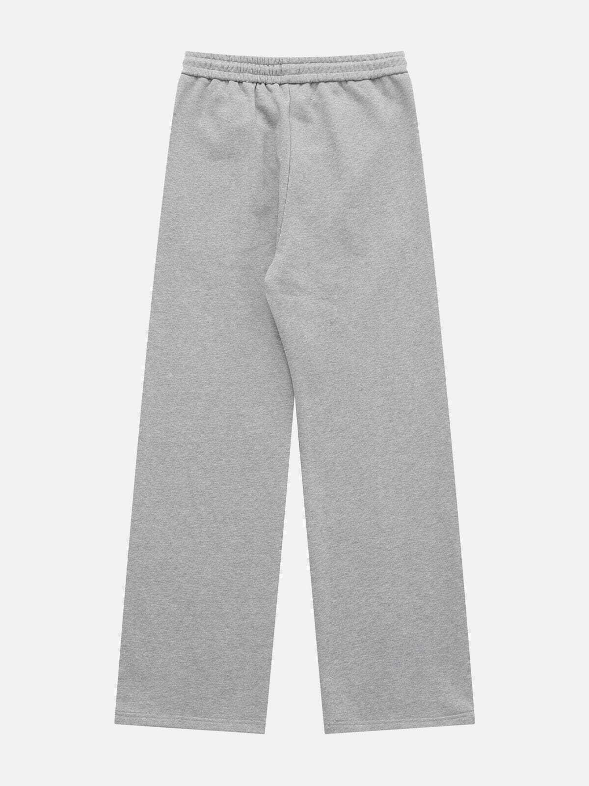 Comfy Solid Color Drawstring Sweatpants for Y2K Fashion, Grunge Aesthetic & Cozy Outfits