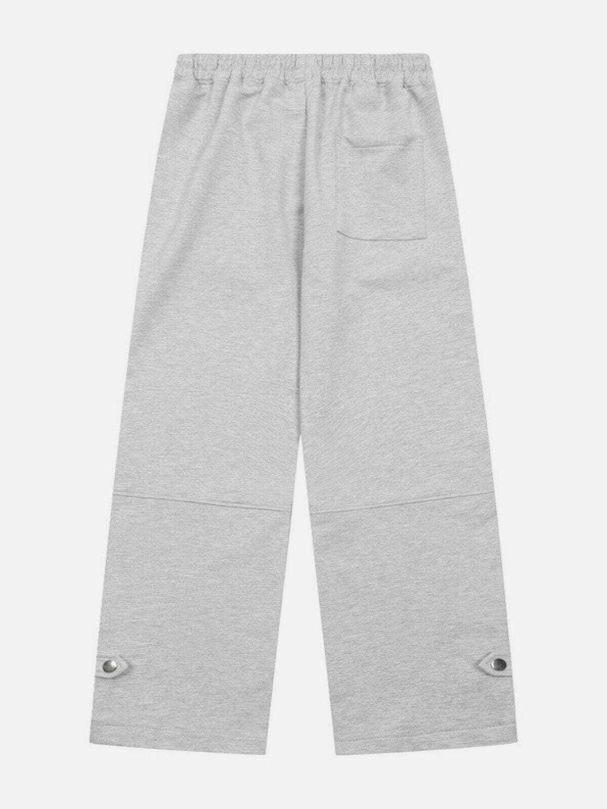 Comfy Solid Color Drawstring Sweatpants for Y2K Fashion, Grunge Aesthetic & Cozy Outfits