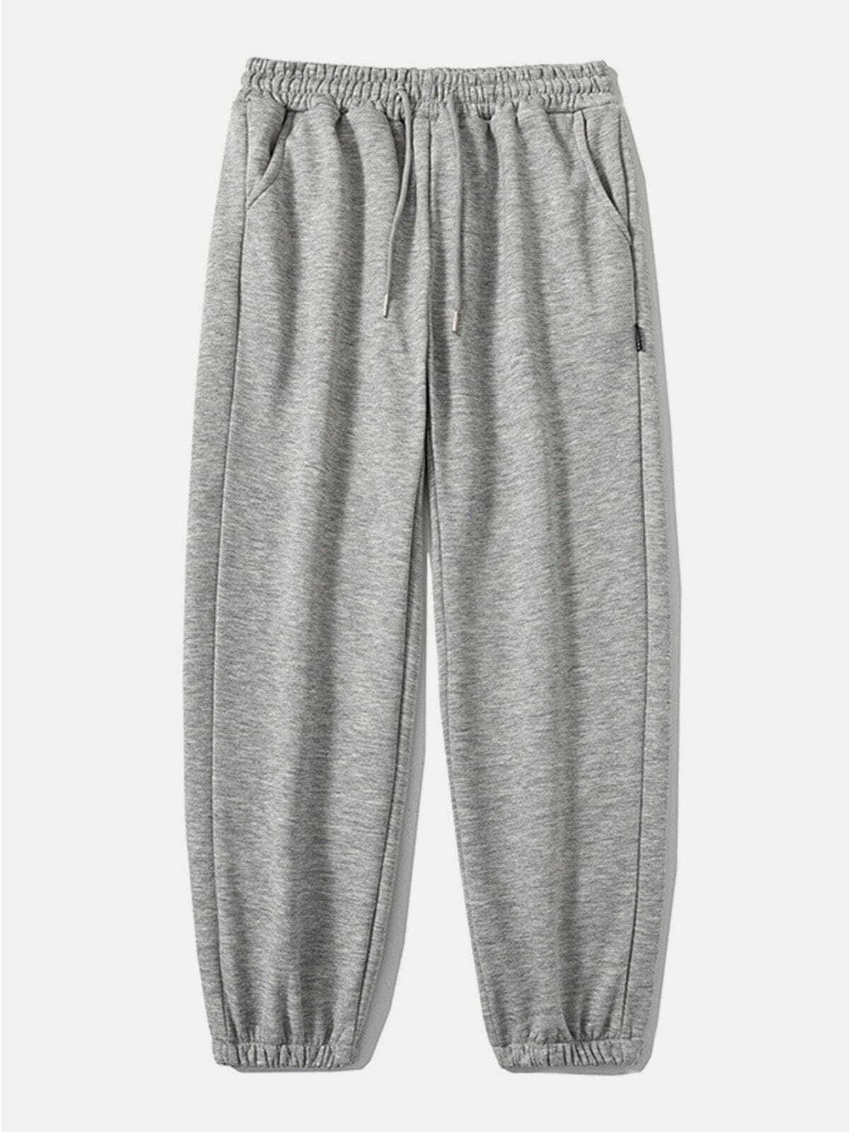 Comfy Solid Color Sweatpants for Y2K Fashion, Grunge Aesthetic, and Cozy Outfits