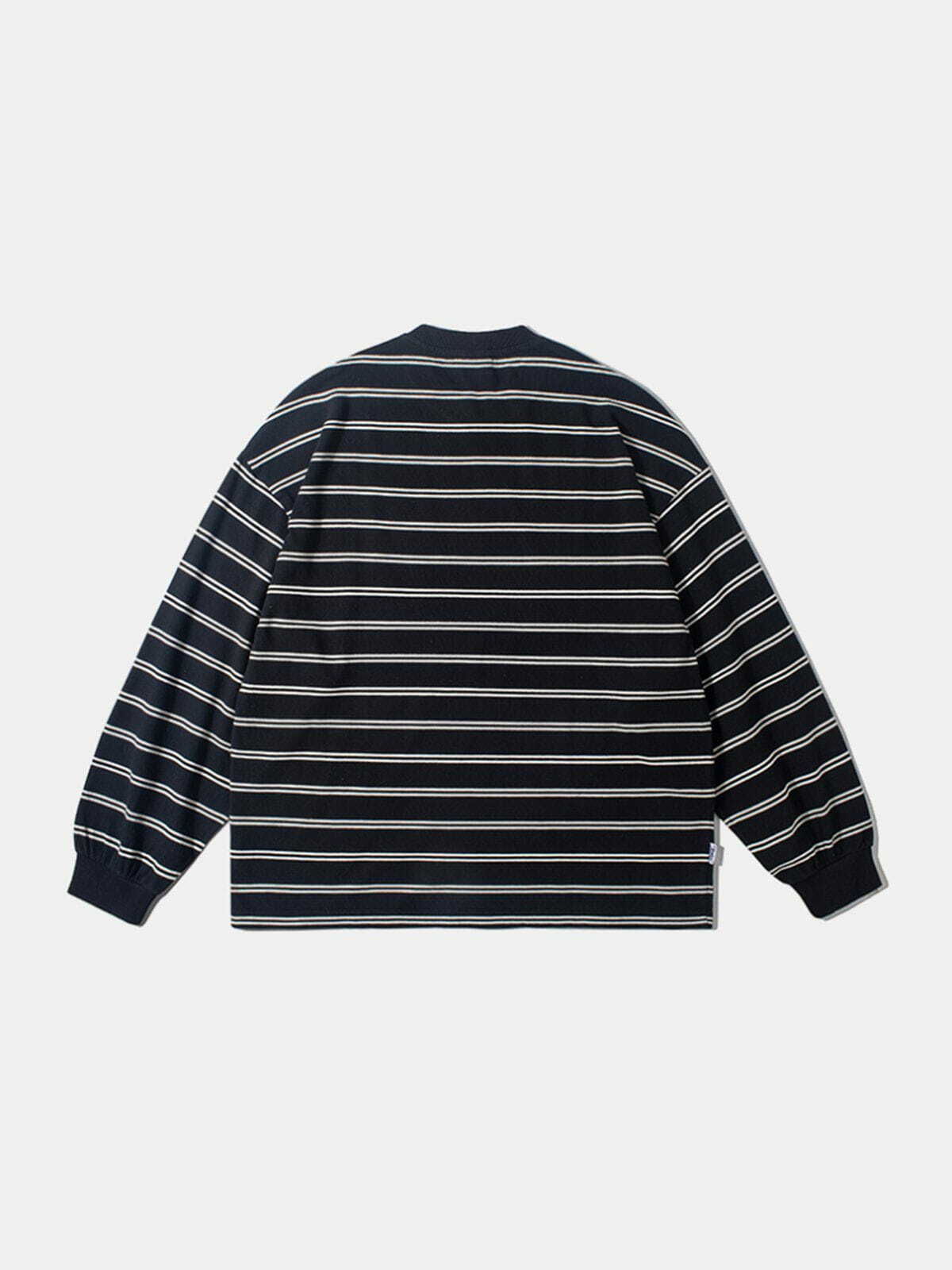 Coquette Aesthetic Stripe Sweatshirt - Y2K Fashion Comfy Hoodie for Cute Outfits