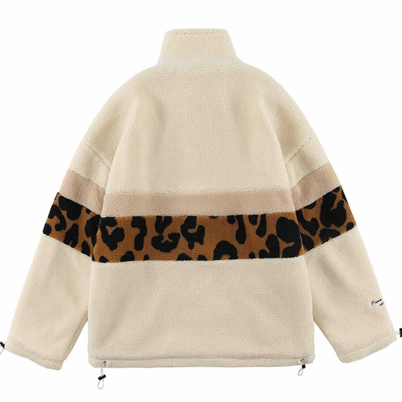 Cozy Leopard Sherpa Winter Coat - Y2K Fashion Essential for Grunge & Coquette Aesthetics