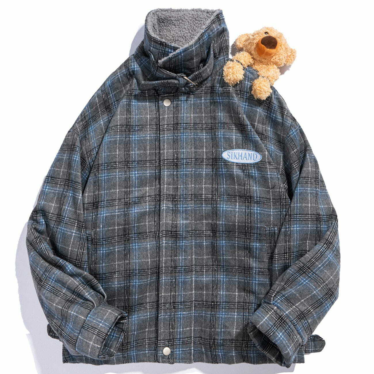 Cozy Removable Bear Doll Winter Coat - Y2K Aesthetic, Cute Hoodies, and Comfy Style