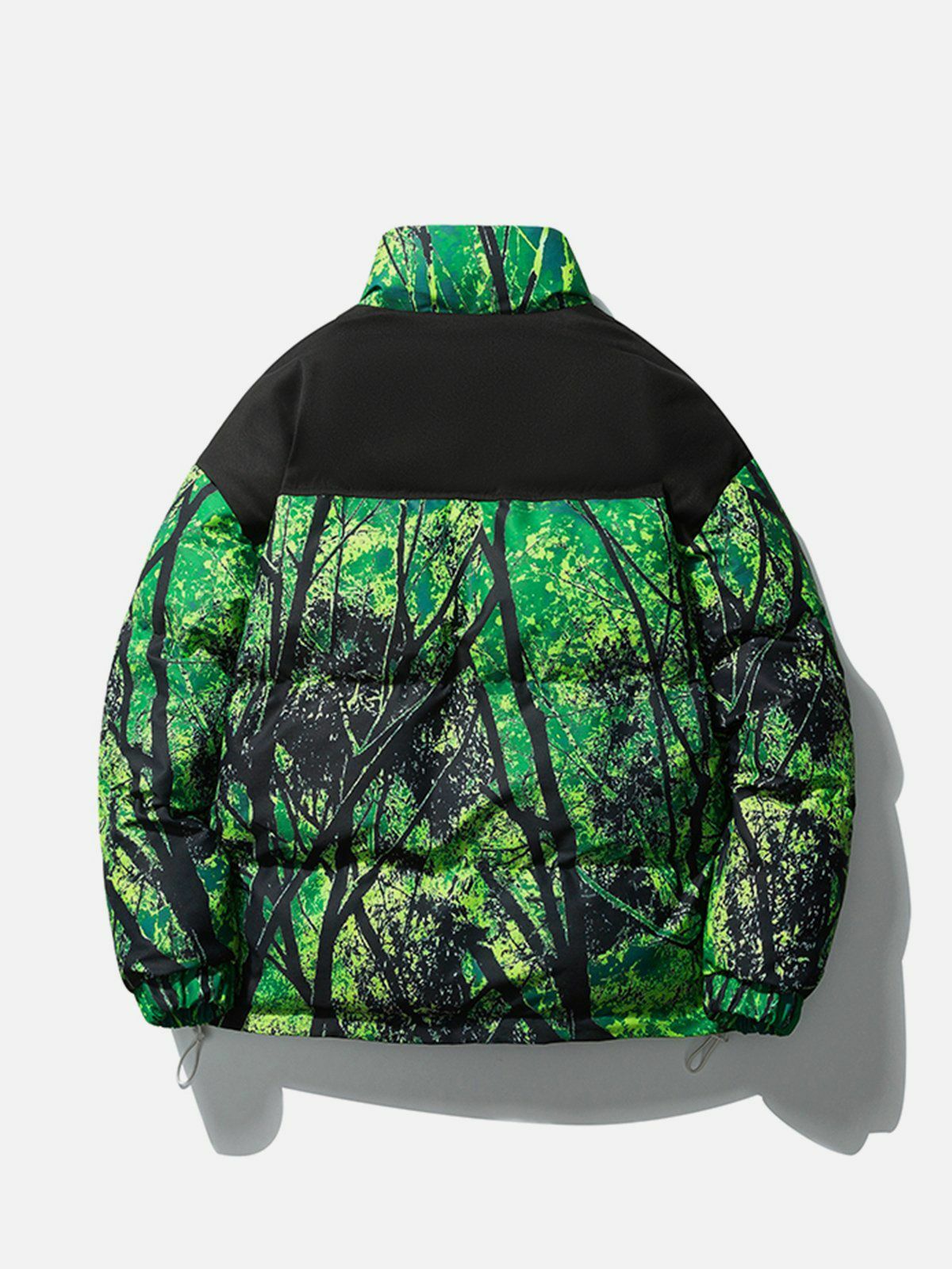 Cozy Tree Pattern Winter Coat - Y2K Aesthetic Outerwear for Cute & Comfy Style