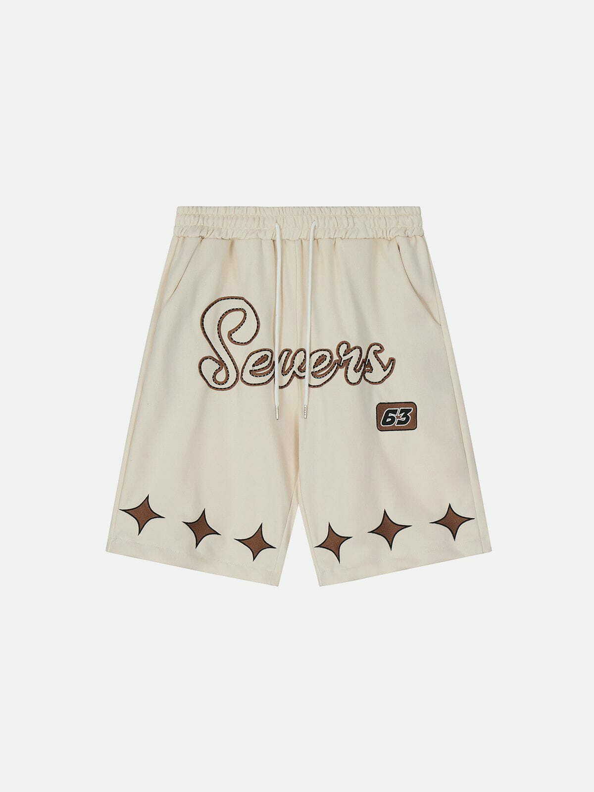 Embroidered Letter Shorts - Y2K Fashion, Coquette Aesthetic, Cute & Comfy Summer Style