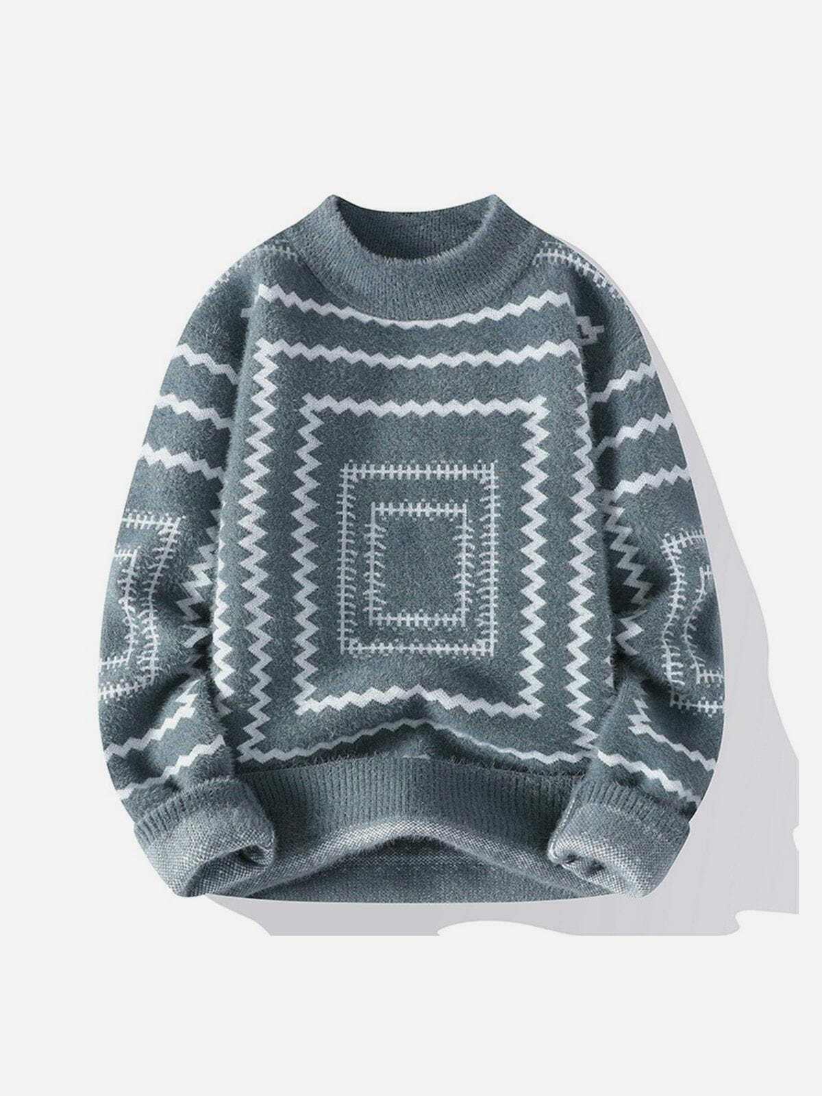 Endless Door Y2K Stripe Sweater - Cute Pastel Goth Aesthetic for Cozy Fall Vibes