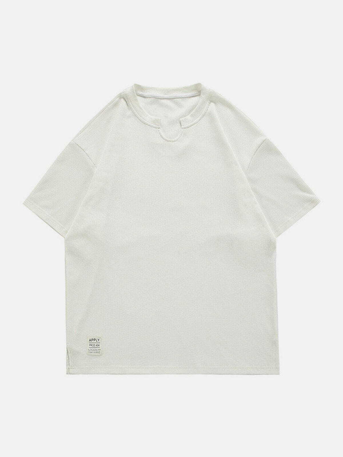 Essential Solid Color Tee - Y2K Fashion Staple for Aesthetic Outfits & Comfy Style