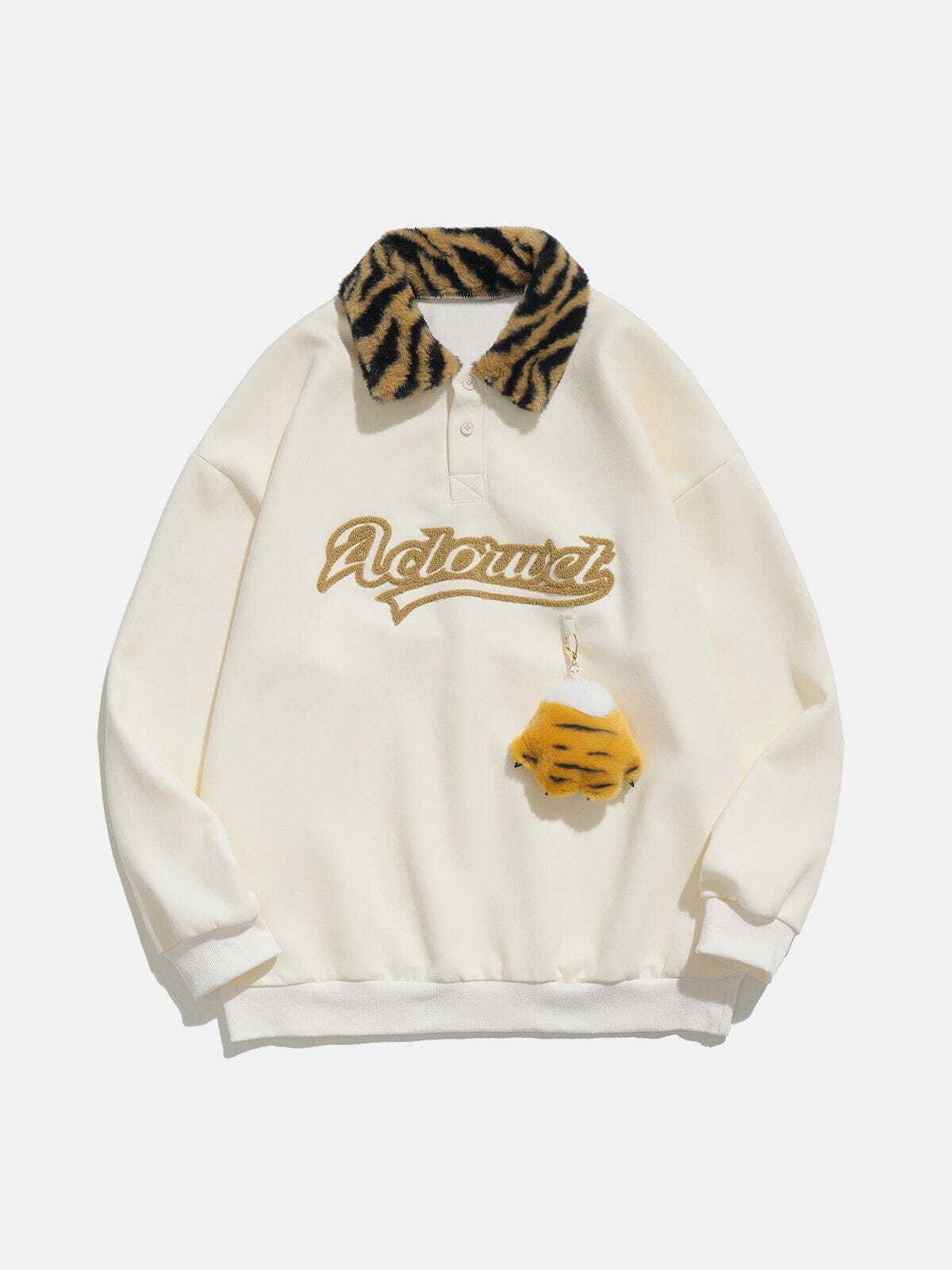 Flocking Tiger Element Sweatshirt - Y2K Fashion, Grunge Aesthetic, Cute Hoodies