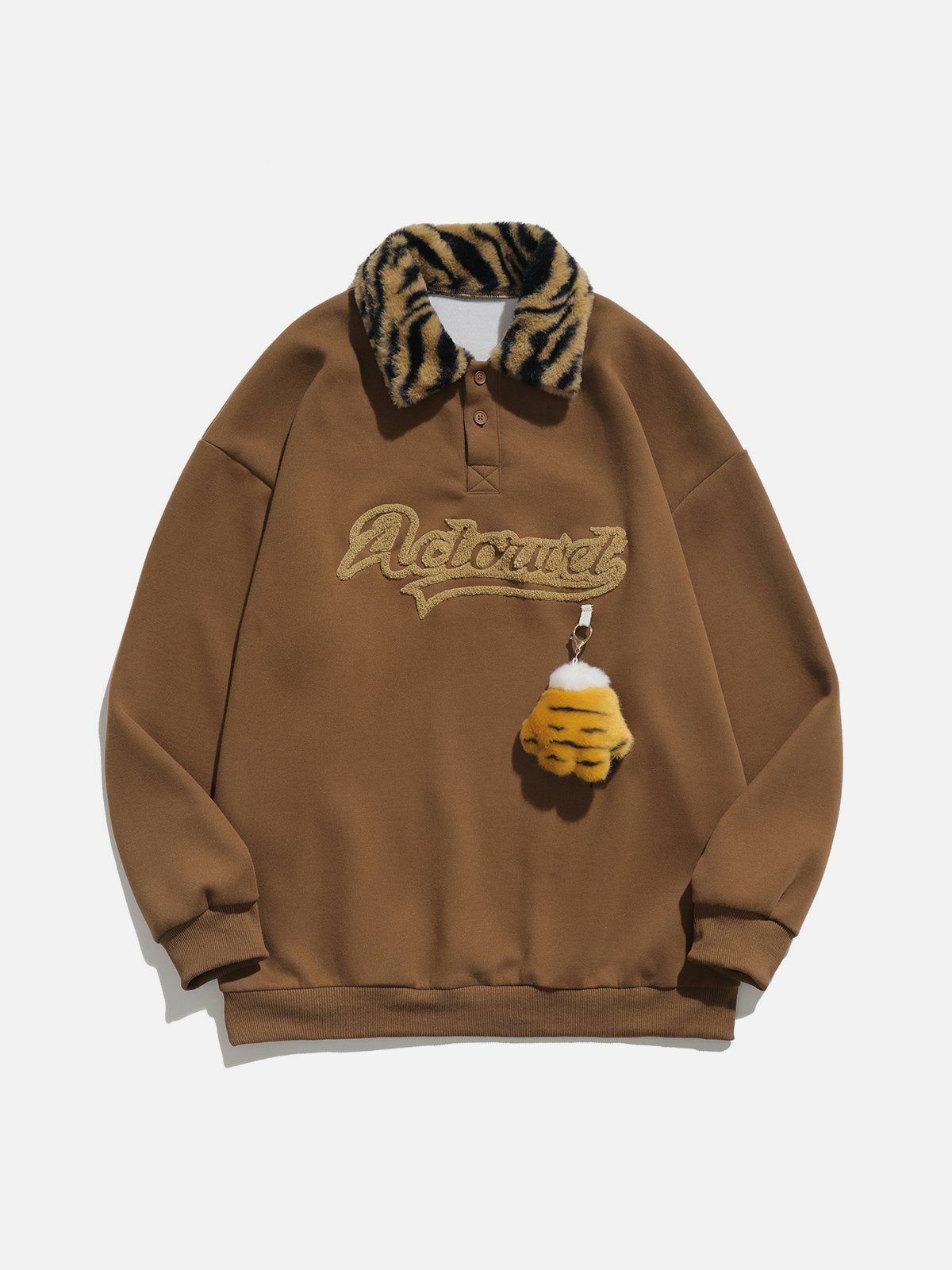 Flocking Tiger Element Sweatshirt - Y2K Fashion, Grunge Aesthetic, Cute Hoodies