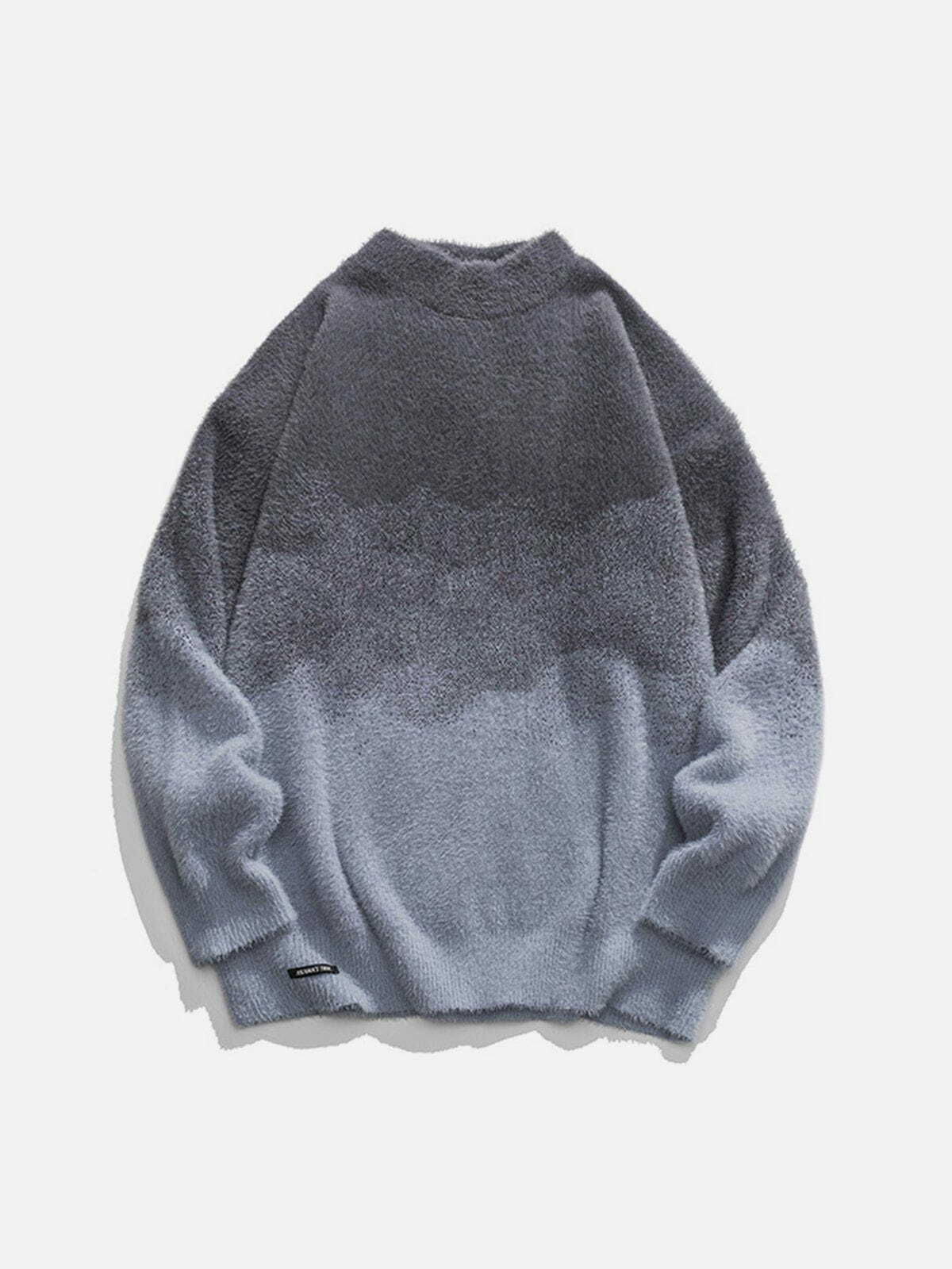 Gradient Knit Sweater - Y2K Fashion Essential for Cozy Aesthetic Outfits & Fall Vibes