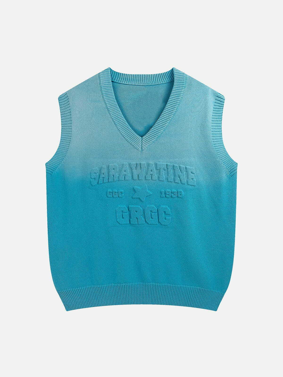 Gradient Sweater Vest - Y2K Fashion Essential for Coquette Aesthetic & Grunge Style