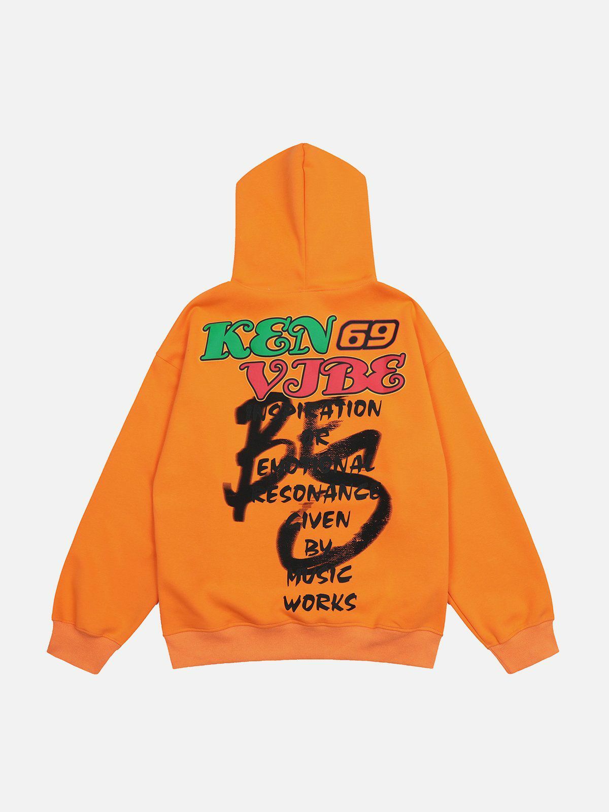 Graffiti Letter Print Comfy Hoodie - Y2K Aesthetic, Grunge Style, Cute Tops & More