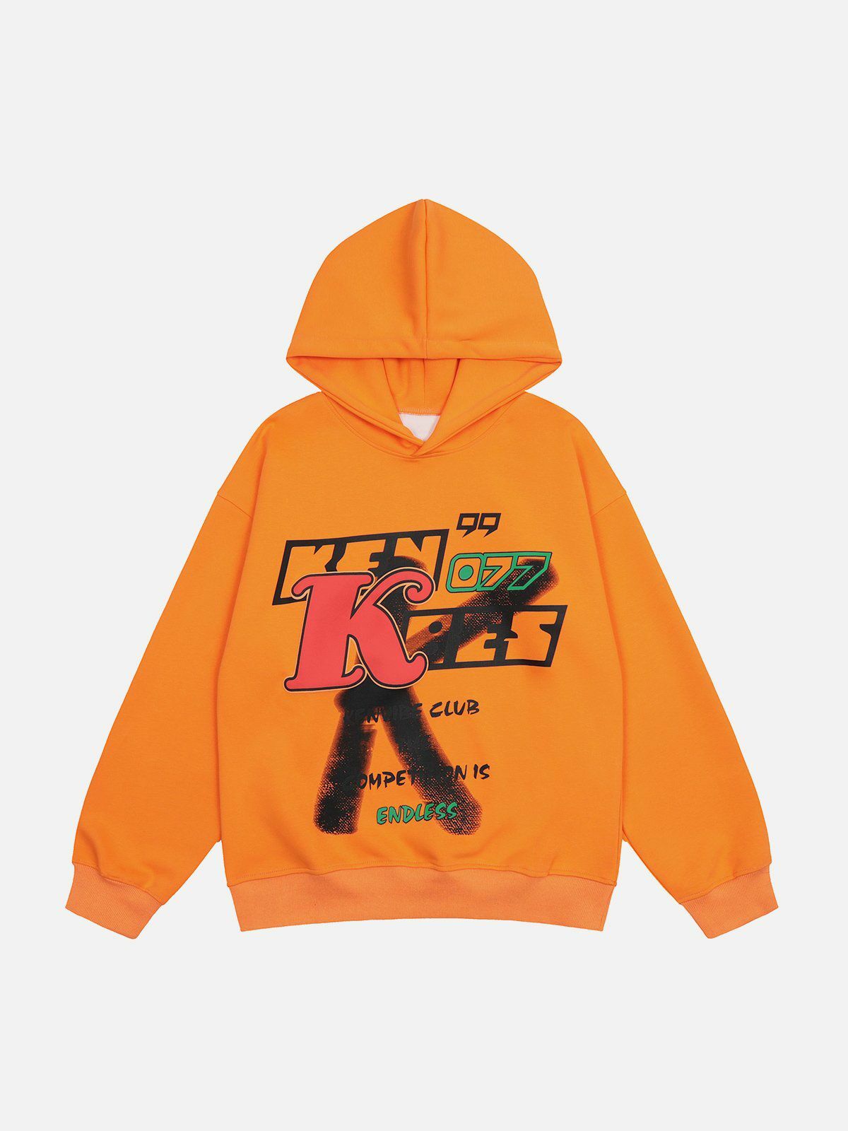 Graffiti Letter Print Comfy Hoodie - Y2K Aesthetic, Grunge Style, Cute Tops & More