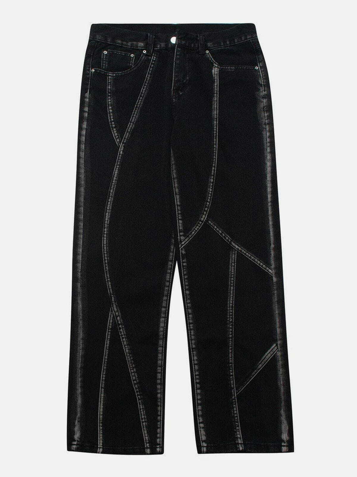 Hand-Painted Y2K Style Pants | Grunge Aesthetic & Coquette Fashion | Unique Aesthetic Wear