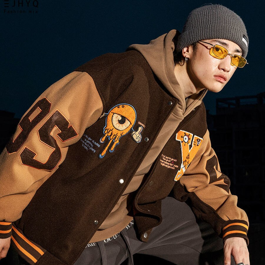 JINGHUAY Y2K Brown Jacket - Cozy Grunge Aesthetic Layering Piece for Vintage Style Lovers