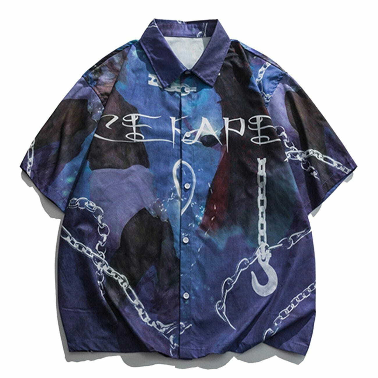 Love Chain Y2K Short Sleeve Shirt - Cute Tops for Coquette Aesthetic & Grunge Style