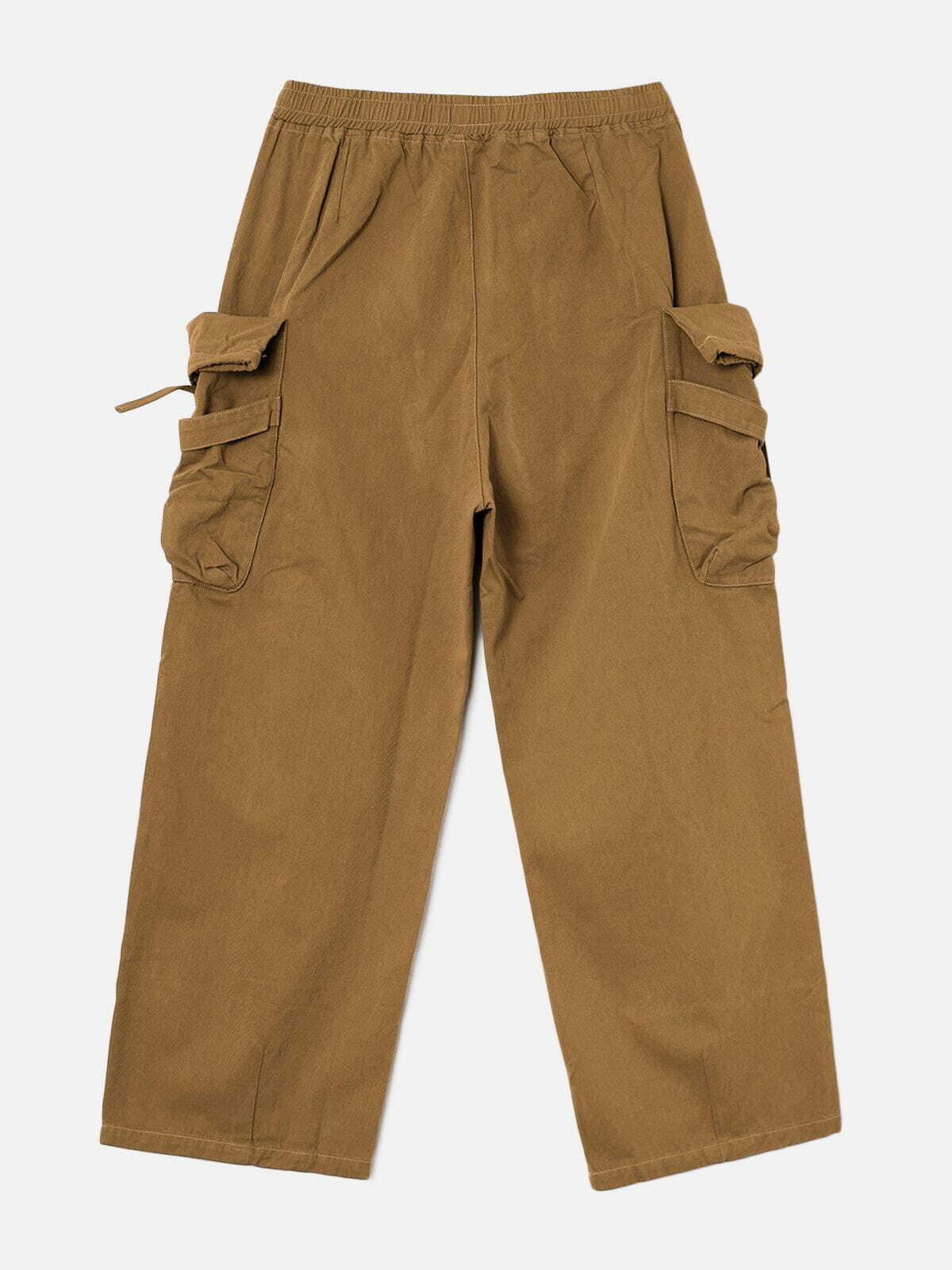 Oversized Y2K Cargo Pants with Three-Dimensional Pockets for Grunge and Coquette Aesthetic