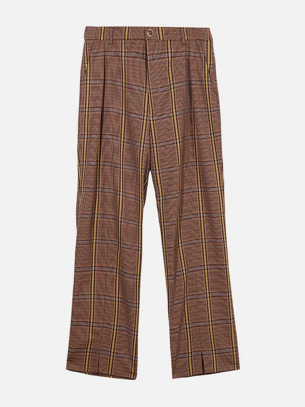 Plaid Full Print Pants - Y2K Fashion, Grunge Aesthetic, Cute Outfits & Comfy Style