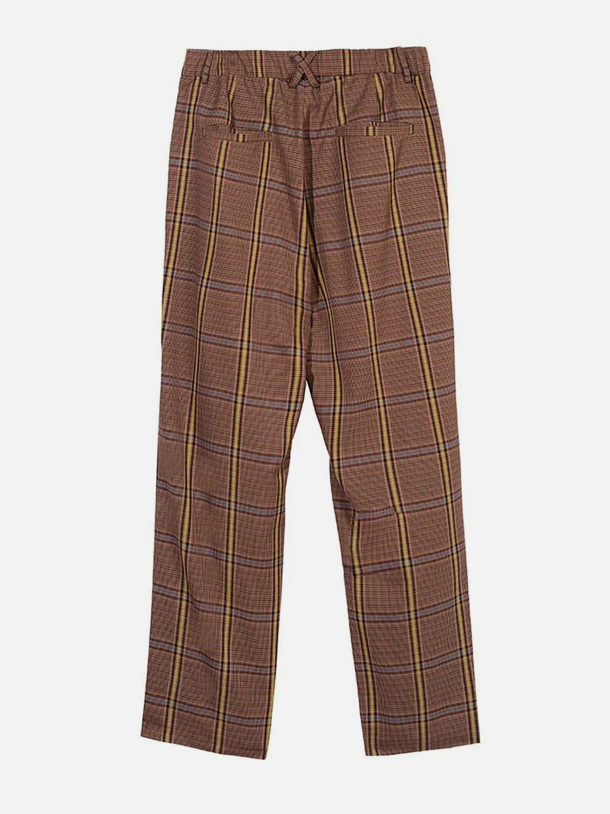 Plaid Full Print Pants - Y2K Fashion, Grunge Aesthetic, Cute Outfits & Comfy Style