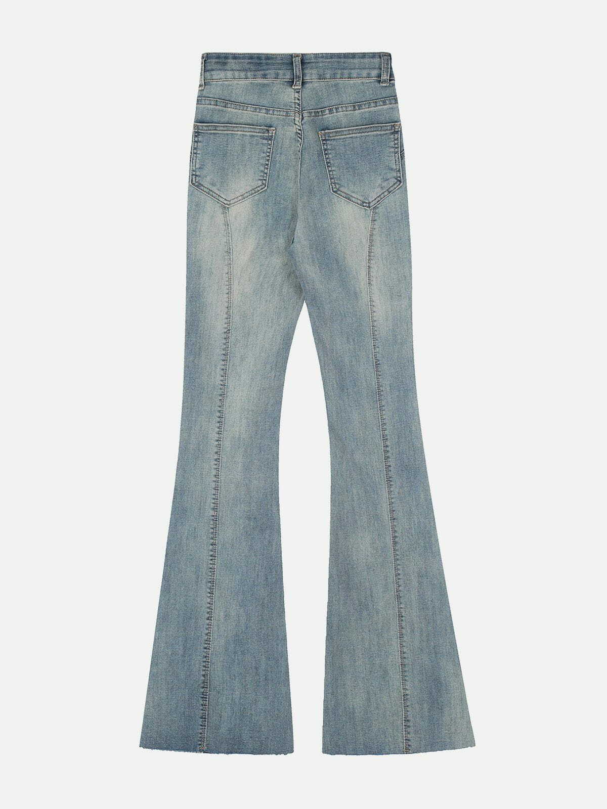 Simple Line Design Jeans - Y2K Fashion Essential for Grunge Aesthetic & Coquette Style