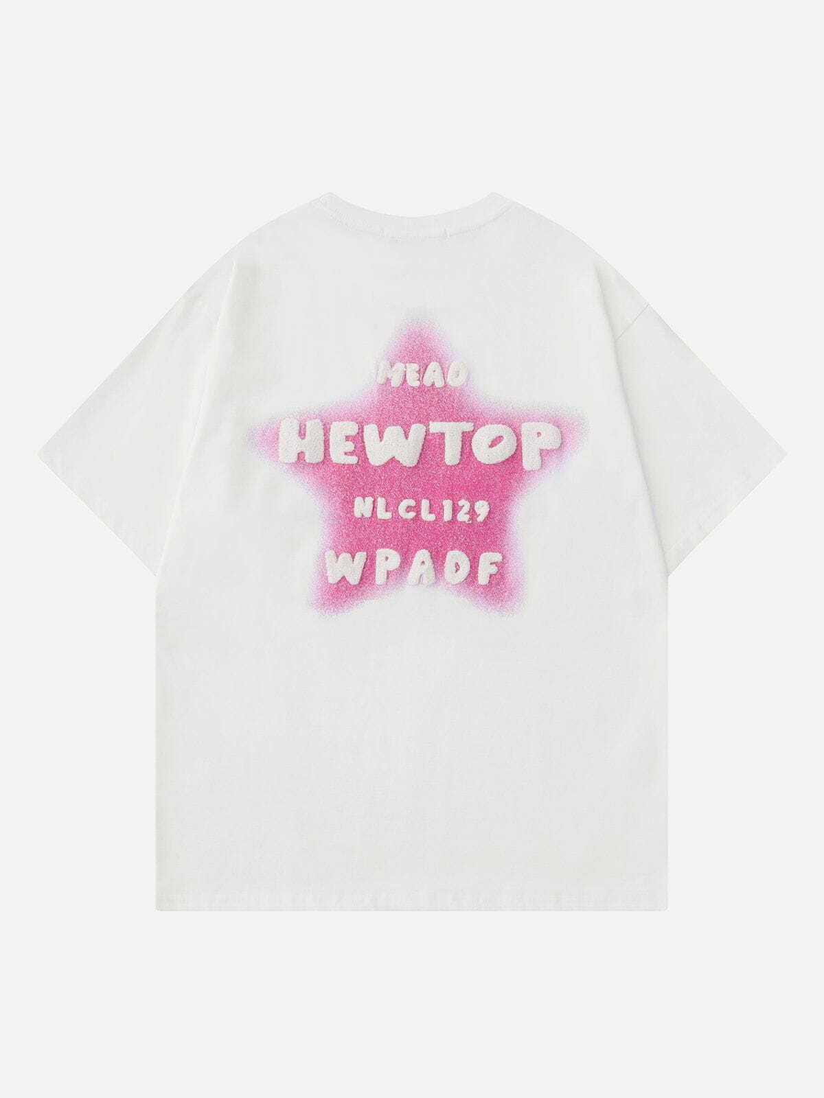 Star Alphabet Print Tee - Y2K Aesthetic Top for Cute Outfits & Comfy Style