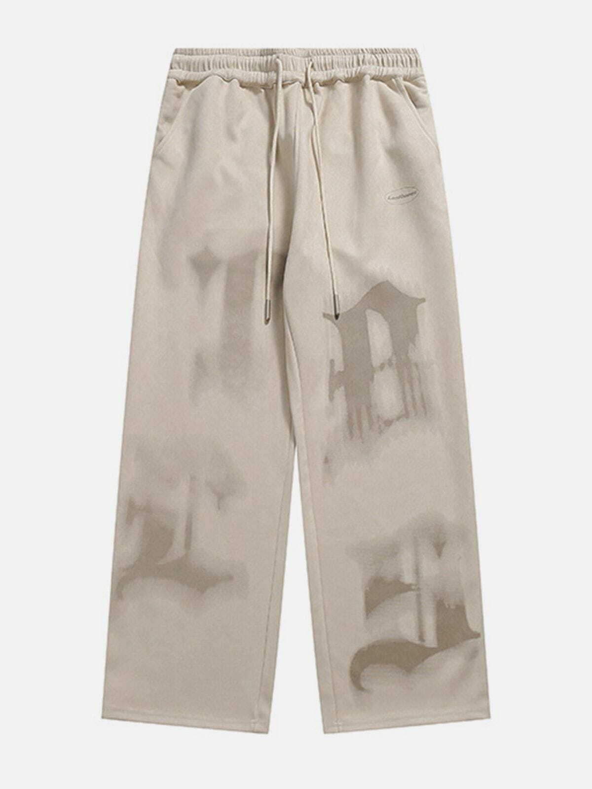 Trendy Dip-Dye Drawstring Pants for Y2K Fashion, Grunge Aesthetic & Comfy Outfits