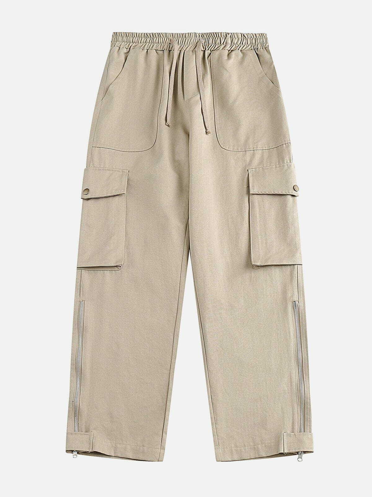 Trendy Multi-Pocket ZIP UP Cargo Pants for Y2K Fashion, Grunge Aesthetic & Coquette Style