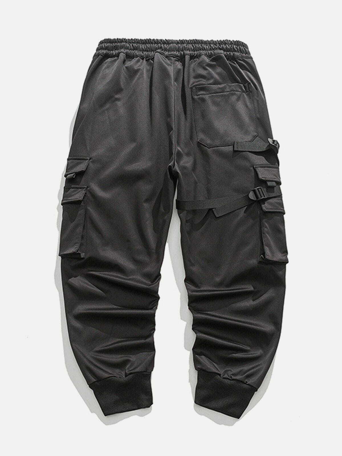 Trendy Woven Ribbon Cargo Pants for Y2K Fashion, Grunge Aesthetic & Coquette Style