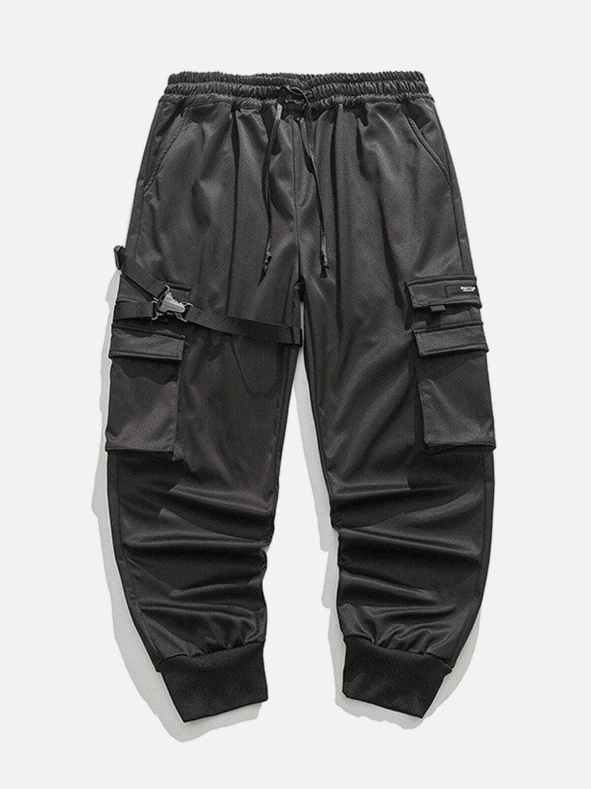 Trendy Woven Ribbon Cargo Pants for Y2K Fashion, Grunge Aesthetic & Coquette Style