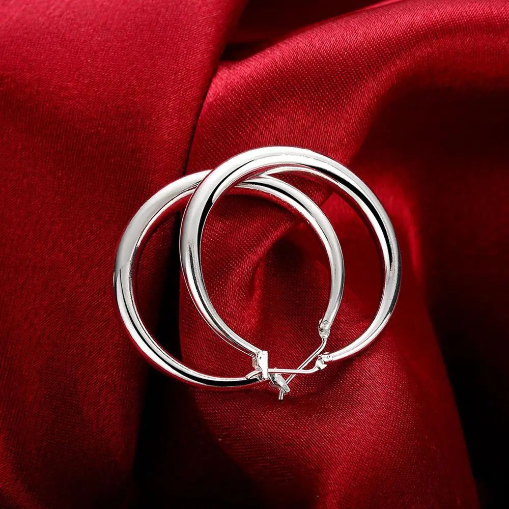 Trendy Y2K Big Circle Hoop Earrings - Coquette Aesthetic Jewelry for Grunge & Soft Girl Styles