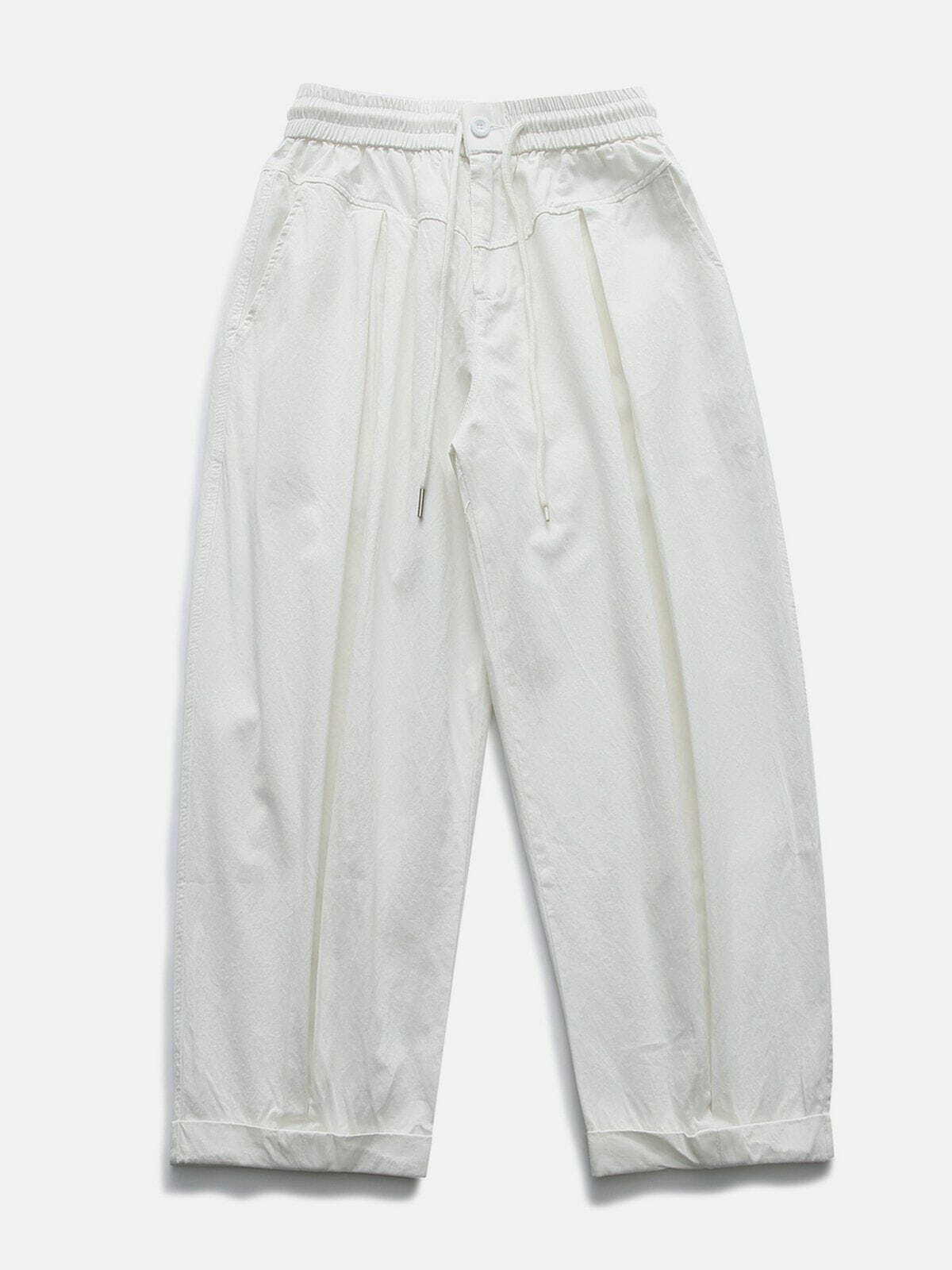 Trendy Y2K Drawstring Cargo Pants for Grunge Aesthetic & Coquette Style Outfits