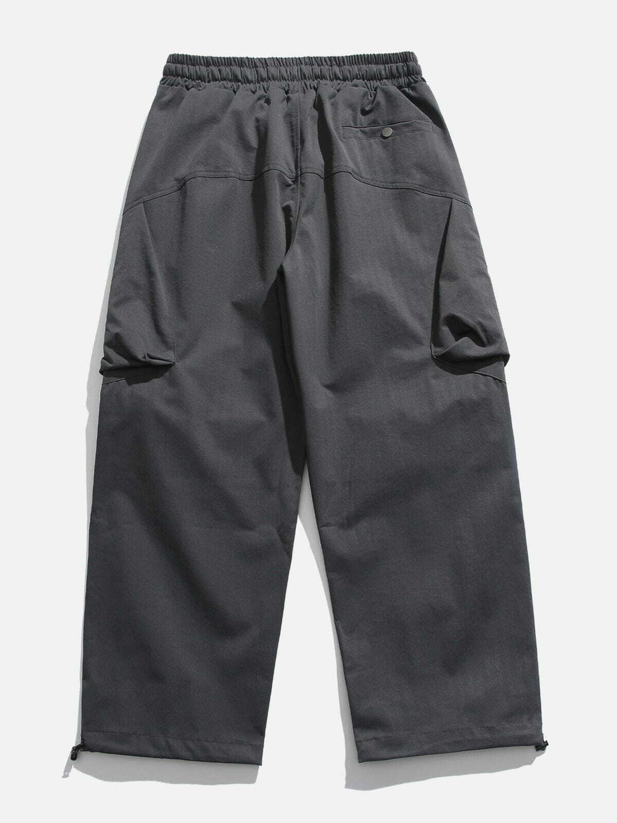 Trendy Y2K Fashion Cargo Pants with Pleats and Large Pockets for Aesthetic Outfits