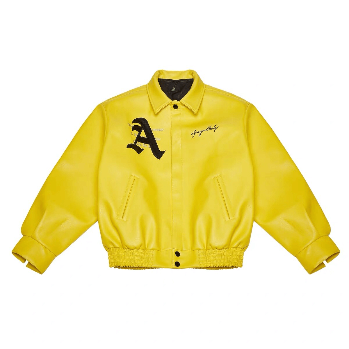 Trendy Y2K Fashion Yellow Jacket for Coquette Aesthetic & Grunge Style Outfits