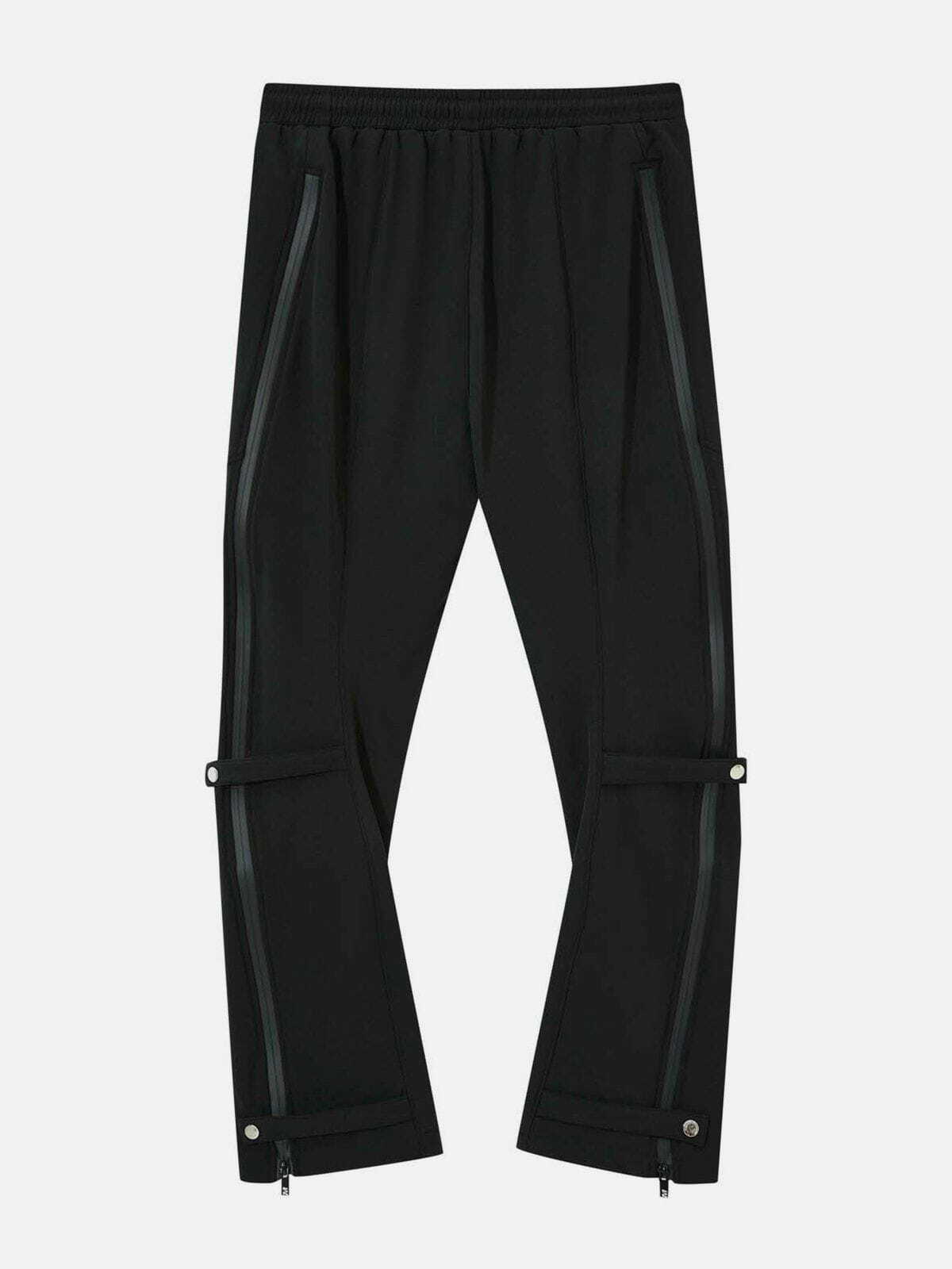 Trendy Y2K Fashion Zip Up Drawstring Pants for Grunge Aesthetic & Coquette Style