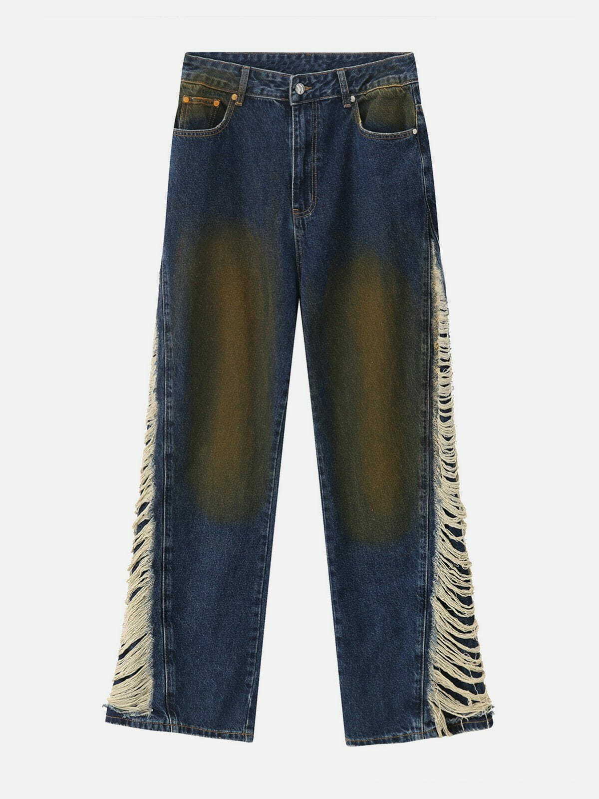 Trendy Y2K Gradient Jeans for Grunge Aesthetic & Coquette Style - Vintage Vibes