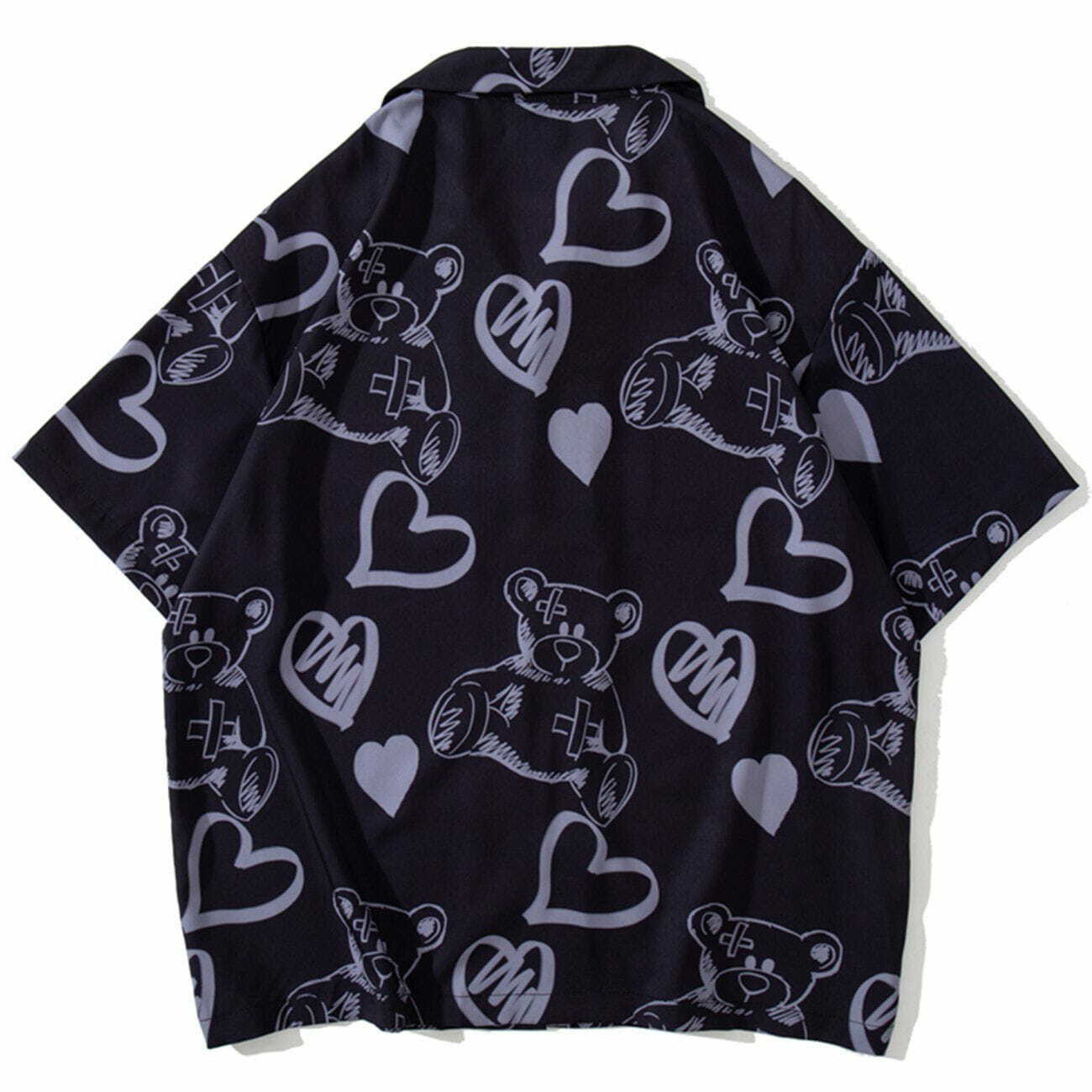 Trendy Y2K Graffiti Short Sleeve Shirt - Cute Tops for Coquette & Grunge Aesthetic Lovers