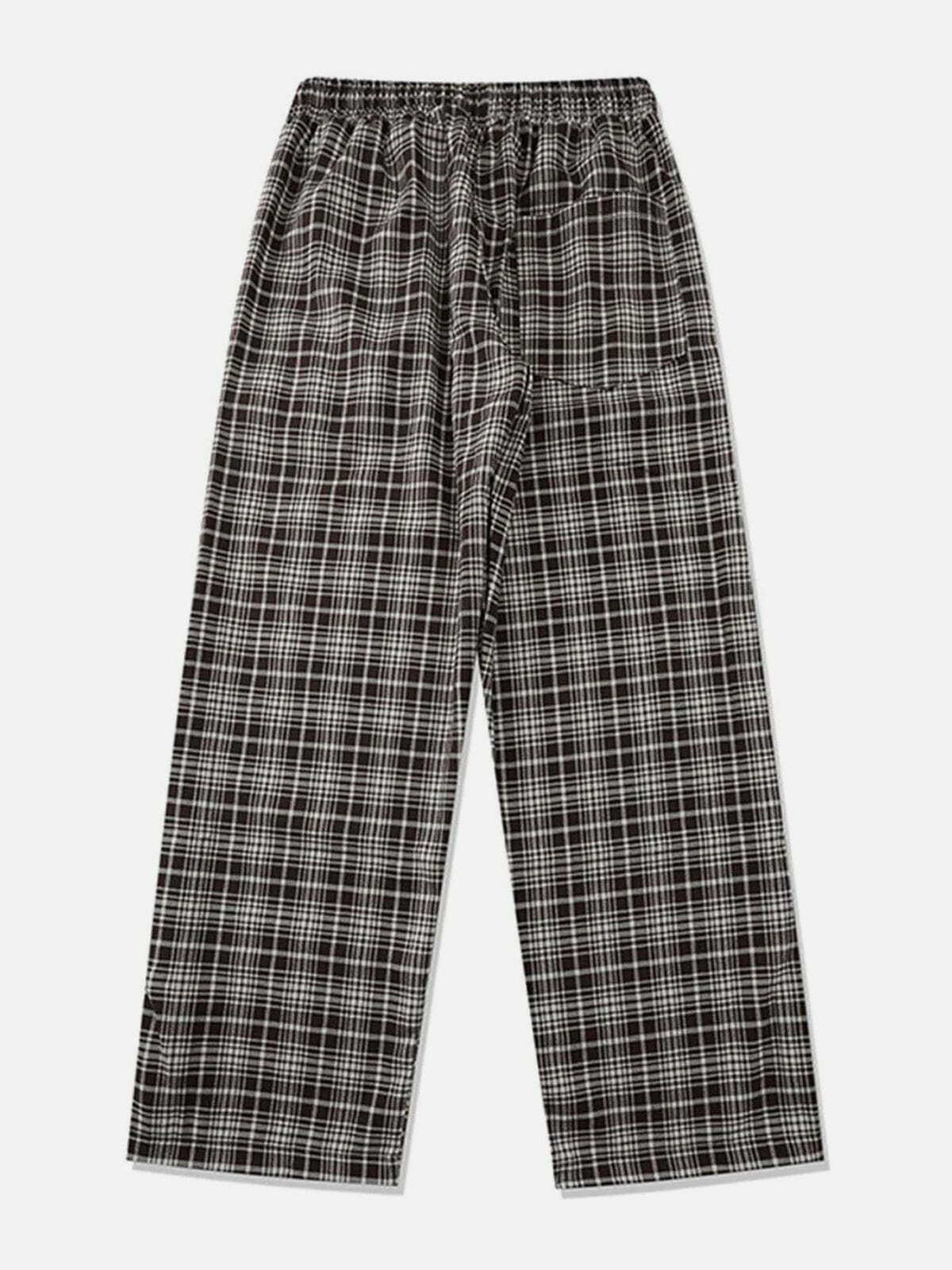 Trendy Y2K Plaid Pants for Grunge Aesthetic & Coquette Style - Cute & Comfy Fashion