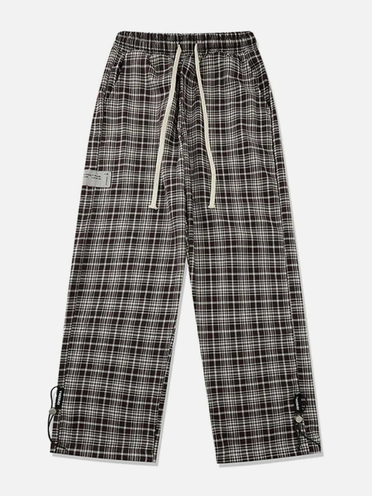 Trendy Y2K Plaid Pants for Grunge Aesthetic & Coquette Style - Cute & Comfy Fashion