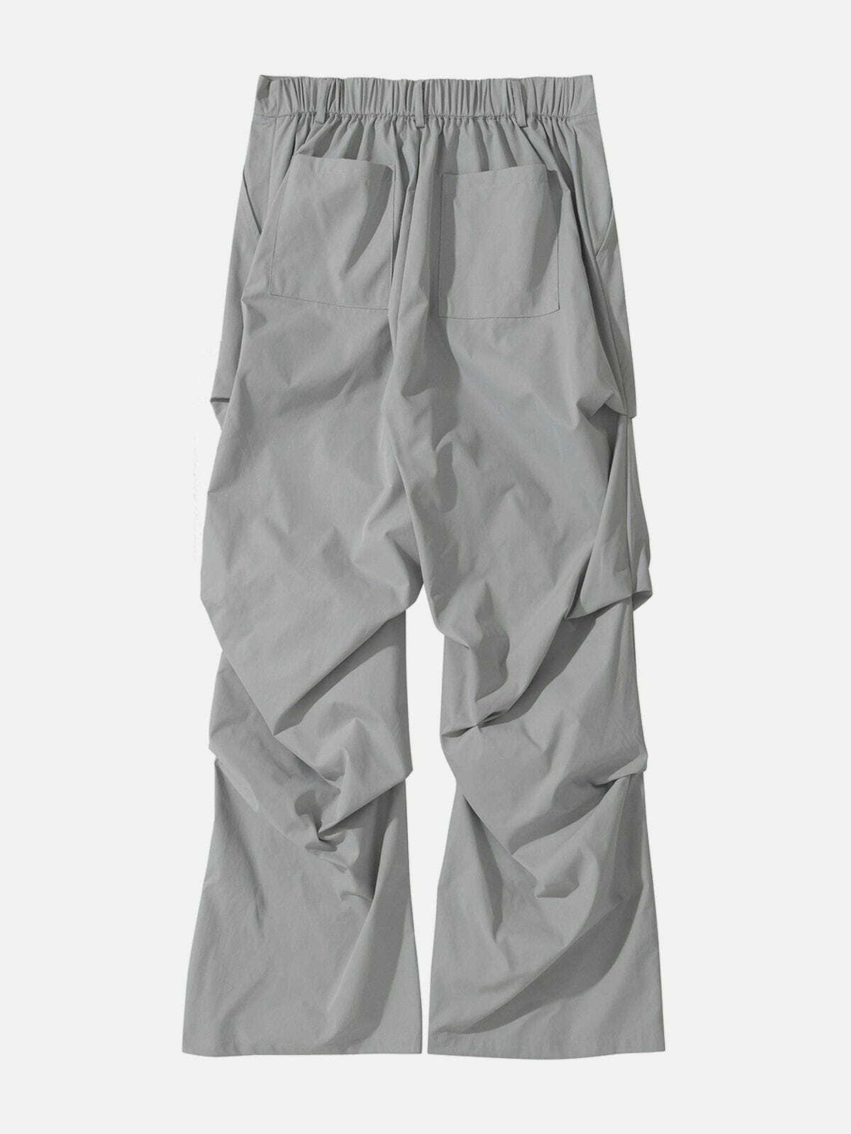 Trendy Y2K Pleated Cargo Pants for Grunge Aesthetic & Coquette Style Outfits