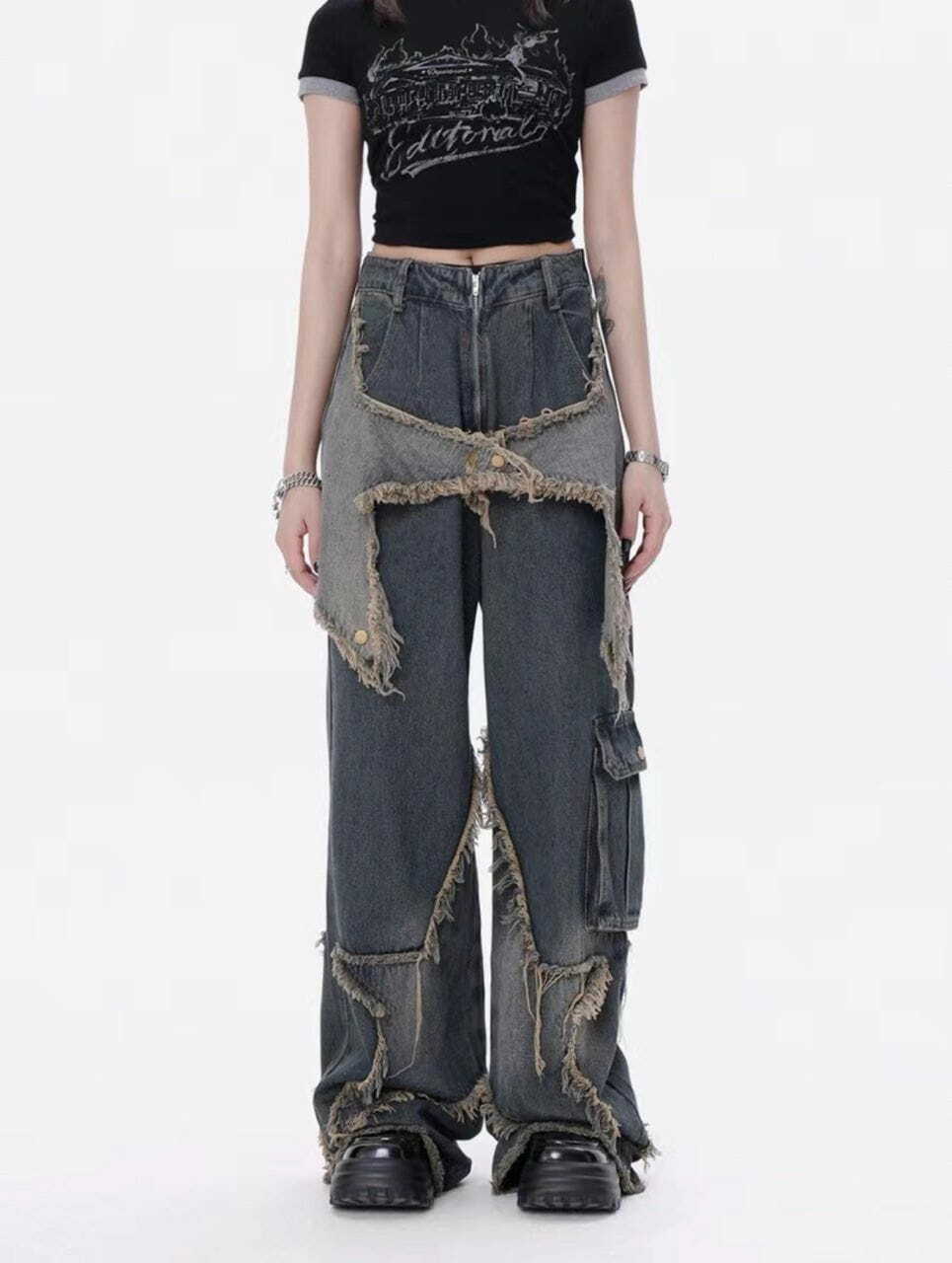 Trendy Y2K Star Jeans: Embrace Grunge Aesthetic & Coquette Style for Effortless Chic