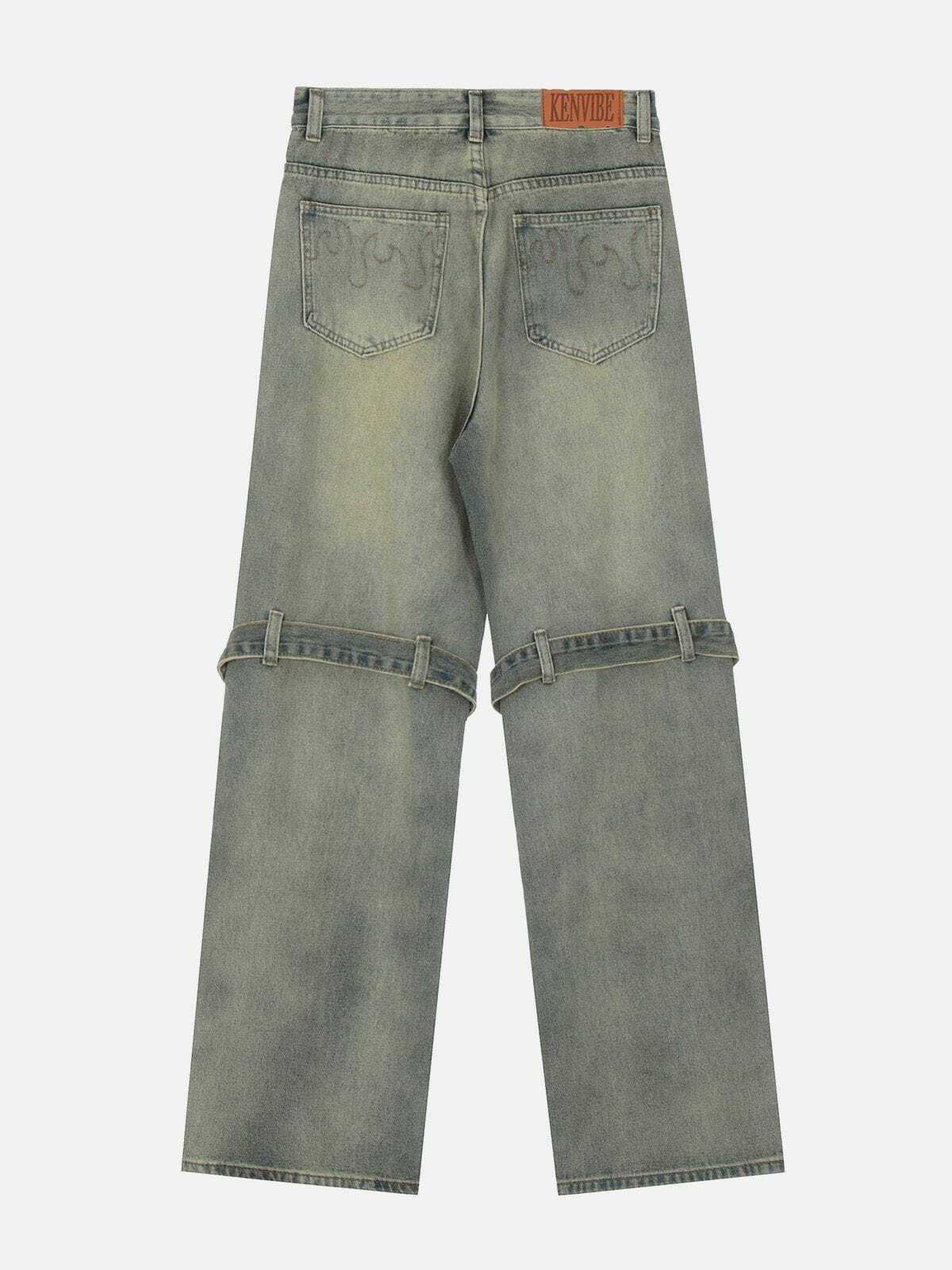 Trendy Y2K Washed Jeans for Grunge Aesthetic & Coquette Style - Vintage Vibes!