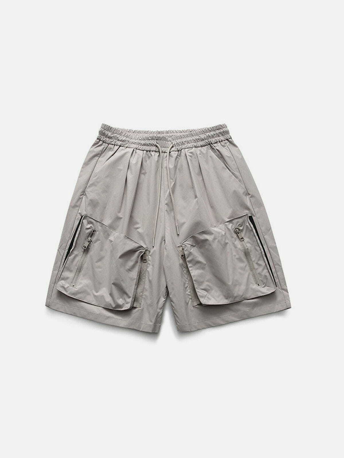 Y2K Aesthetic Big Pocket Cargo Shorts - Comfy Grunge Style for Trendy Outfits