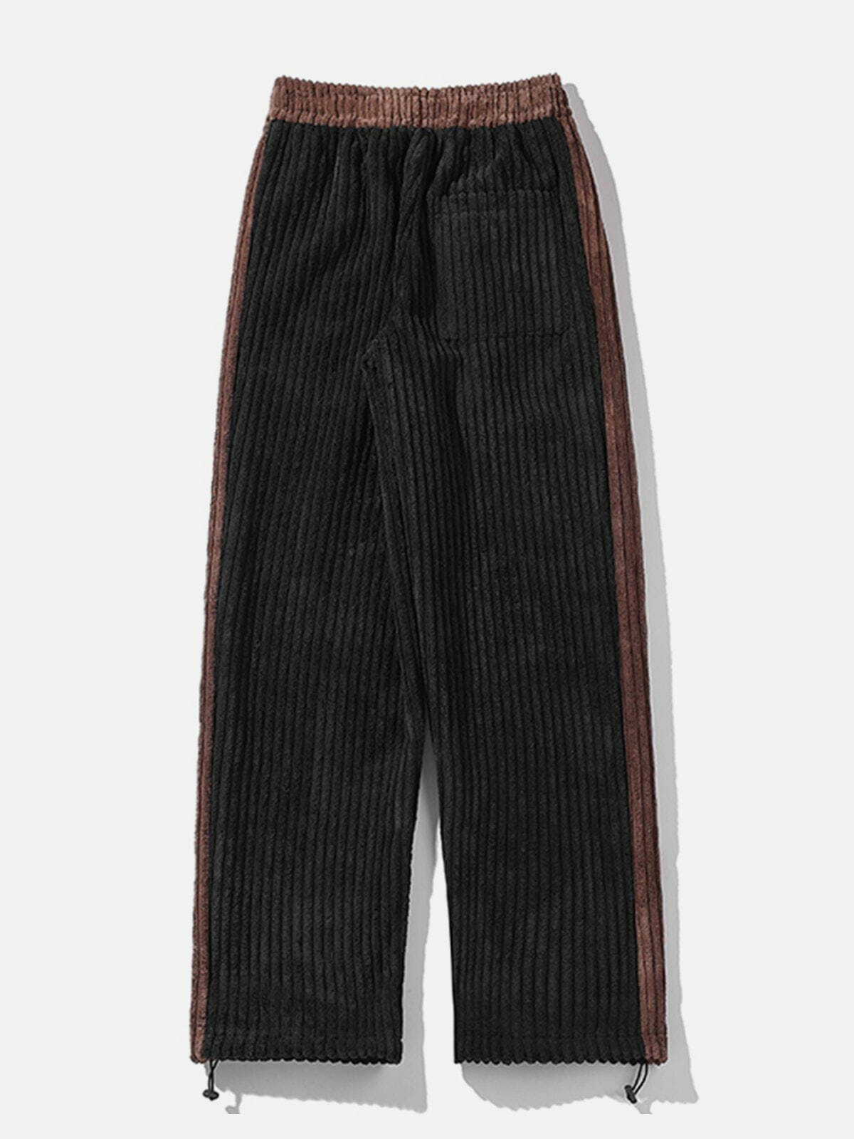 Y2K Aesthetic Patchwork Corduroy Sweatpants for Comfy Grunge and Coquette Style