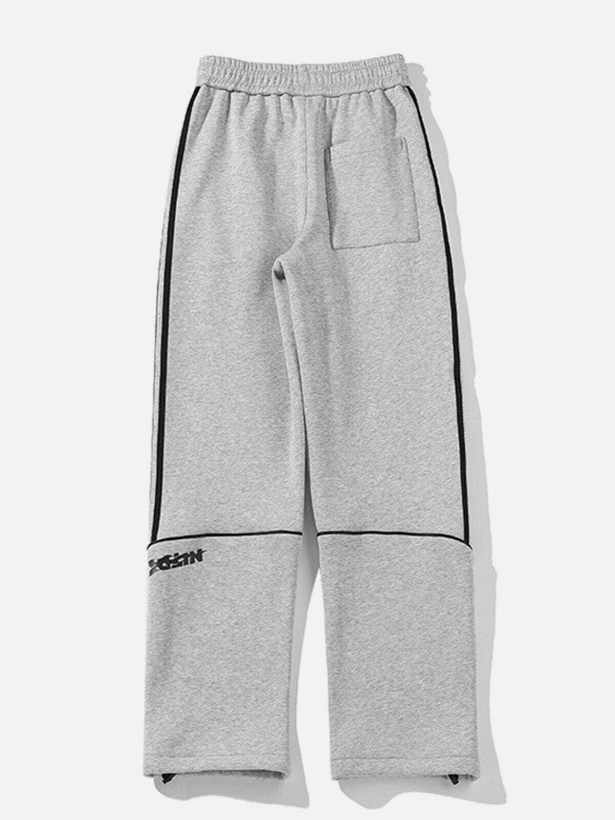 Y2K Aesthetic Side Stripe Sweatpants - Comfy Grunge Style for Cute Outfits & Cozy Vibes