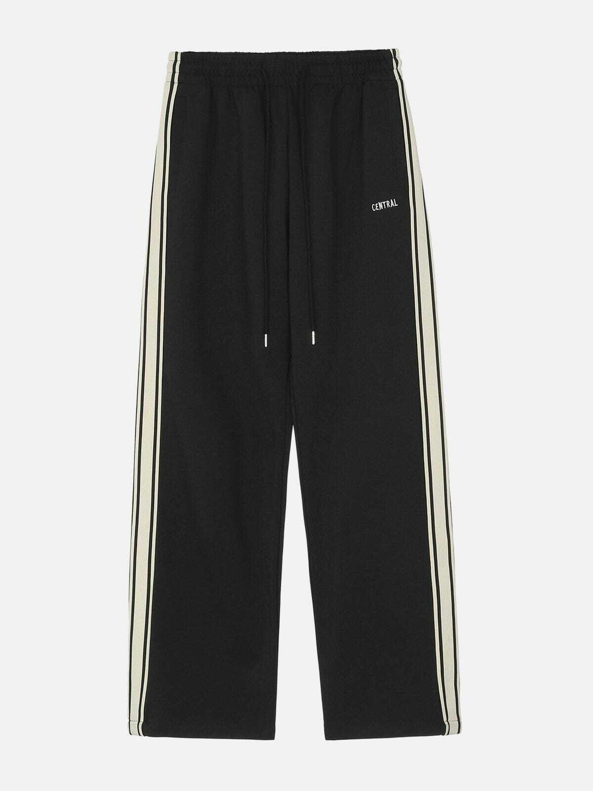 Y2K Aesthetic Side Stripes Sweatpants - Comfy Grunge Style for Cute Outfits & Cozy Vibes